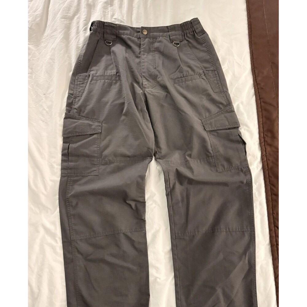 CQR Tactical Ripstop Pants Mens 32x32 Grey Straight Relaxed Fit Cargo